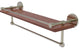Prestige Skyline 22" Wood Shelf, Gallery Rail and Towel Bar, Polished Nickel
