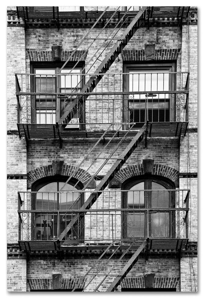 Philippe Hugonnard 'Fire Escape Manhattan' Canvas Art, 24"x16"