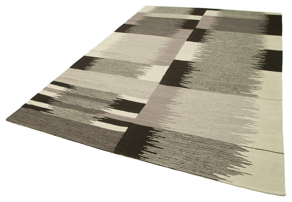 Rug N Carpet - Hand-knotted Turkish 7' 1'' x 10' 8'' Unique Wool Kilim Rug