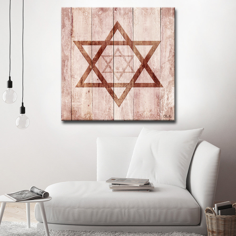 Ready2HangArt Inspirational ''Star of David I'' Wrapped Canvas Wall Art