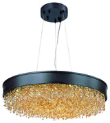 Maxim 39655 Mystic 24" Crystal LED Drum Chandelier - Bronze / Scotch Crystal
