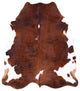 7' 3" X 6' 5" Organic Natural Hair-On Cowhide Area Rug C1637