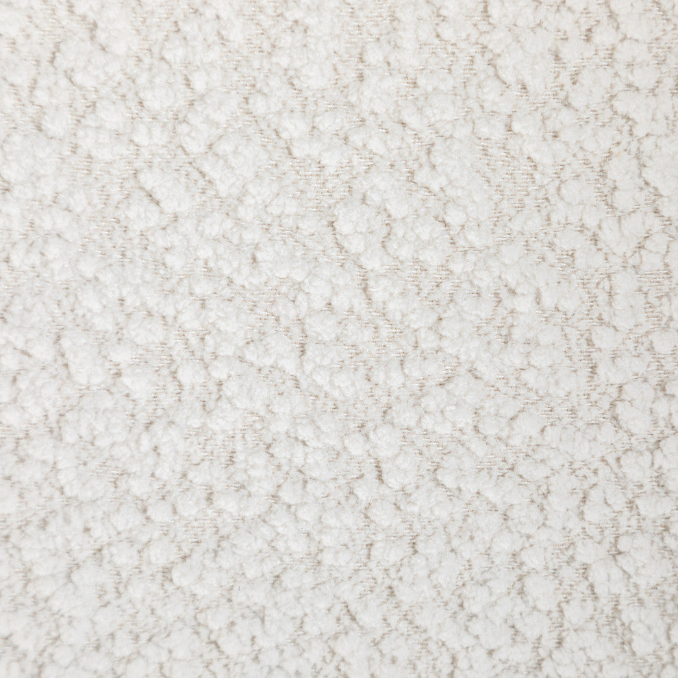 28" Wide Boucle Upholstered Square Armchair, Cream