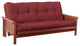 Blazing Needles Vitality 8" Microsuede Full Futon Mattress, Red Wine