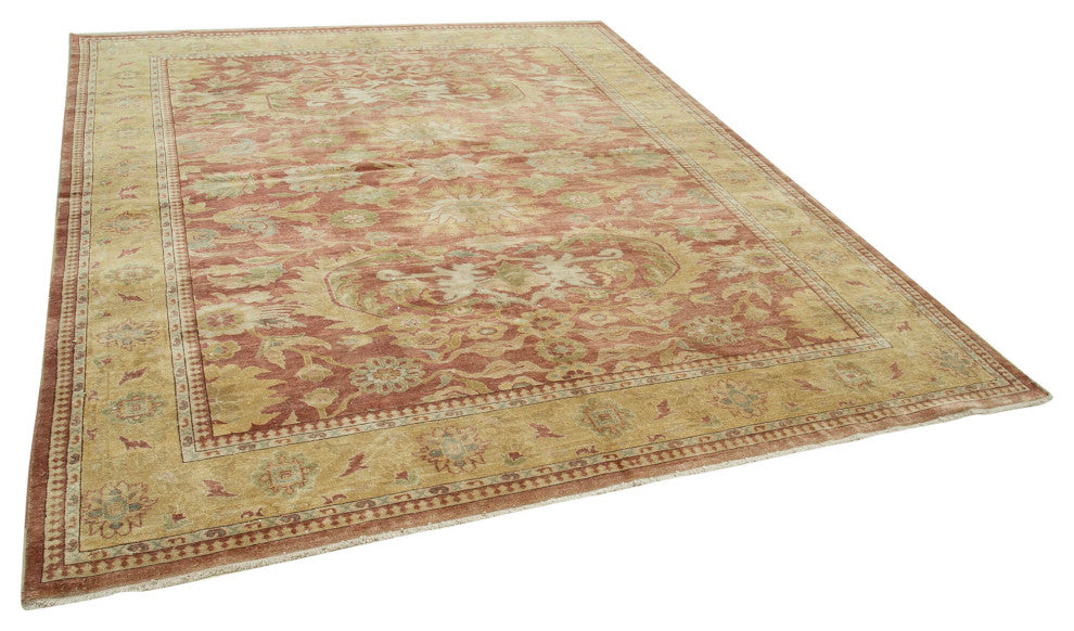 Rug N Carpet - Hand-Knotted Oriental 8' 2" x 9' 9" Pastel Oushak Area Rug