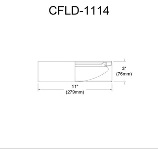 11" Flush Mount Ceiling Light Integrated LED, White
