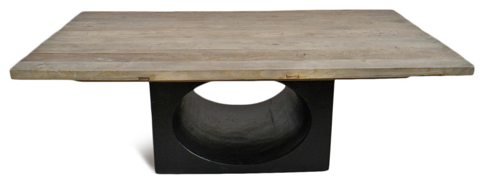 Salvaged Hole Base Coffee Table
