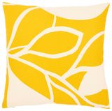 Surya Natur Mustard Pillow Shell With Down Insert 18"H X 18"W