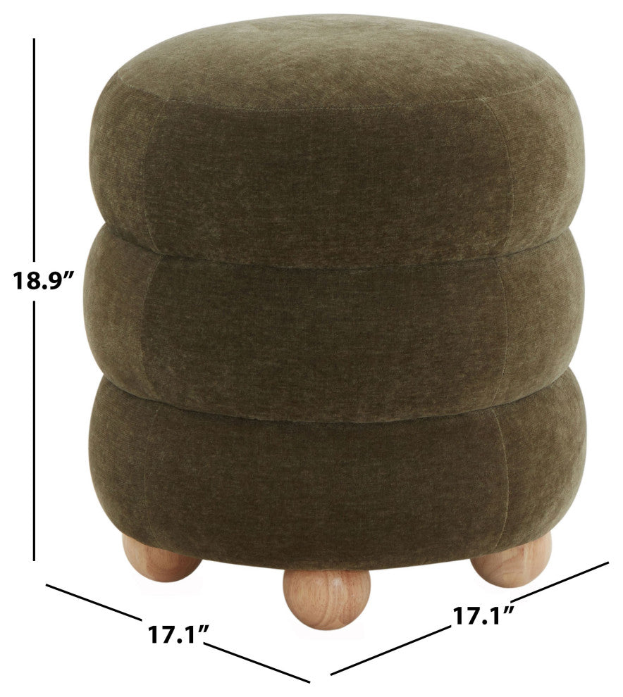 Safavieh Couture Cecelia Round Ottoman