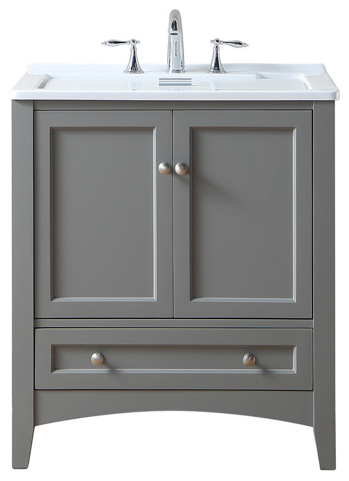 30" Gray Laundry Utility Sink