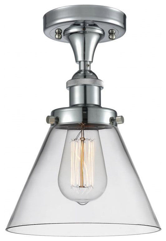 INNOVATIONS LIGHTING 916-1C-PC-G42-LED Large Cone 1 Light Semi-Flush Mount