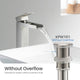Pop-Up Drain Stopper Without Overflow, Brush Nickel