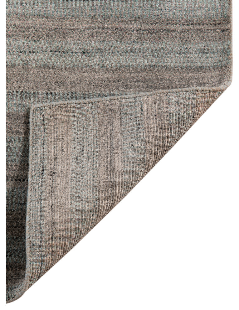 Rufina Handmade Wool Blend Area Rug, Dark Gray, 5'x8'