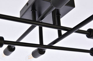 Sebastian 8-Light Black Flush Mount