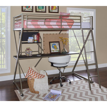 Pewter Student Loft bed