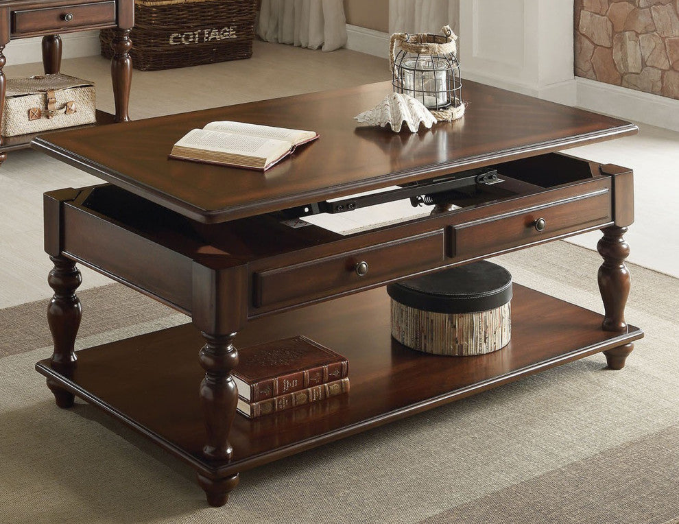 Acme Farrel Coffee Table in Walnut 82745 EST SHIP TIME APPX 4