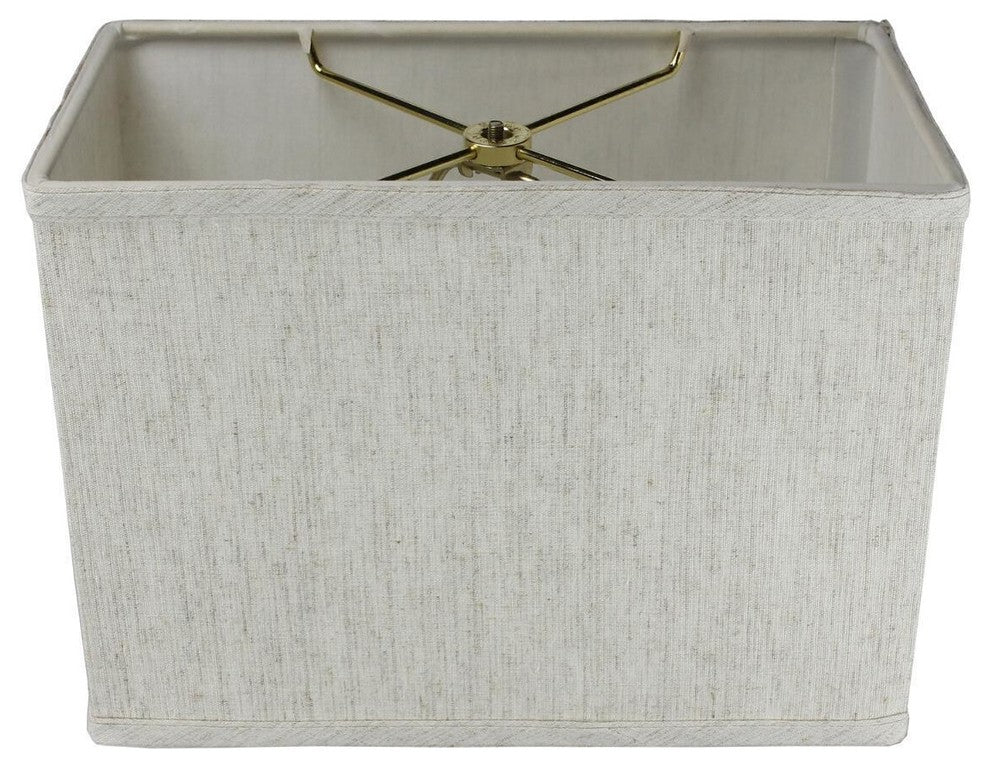 1 Light Swag Plug-In Pendant 6"w Rectangular Textured Oatmeal Shade, 17' Black C