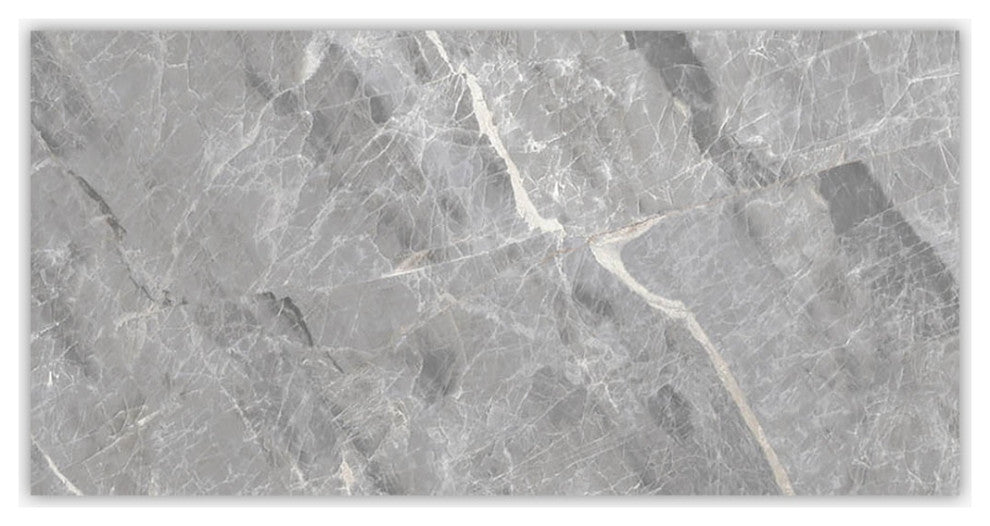 Nambia Grey Polished 24x48 Porcelain Tile