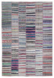 Rug N Carpet - Handmade Oriental 6' 7'' x 9' 9'' Unique Patchwork Kilim Rug
