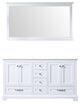 Dukes 60" Double Bathroom Vanity Cabinet, 58" Wall Mirror