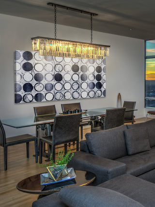 "Aesthetic Circles" Painting Print on Wrapped Canvas