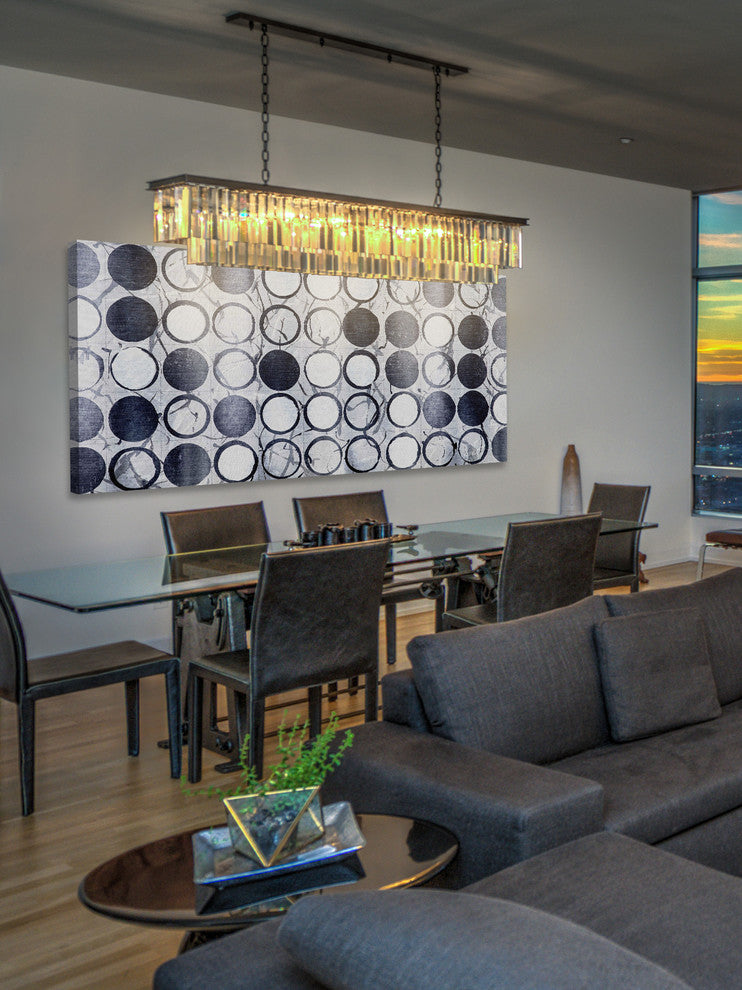 "Aesthetic Circles" Painting Print on Wrapped Canvas