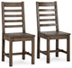 Caleb Reclaimed Pine Wood Dining Chair, Set of 2