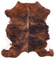 6' 8" X 6' 0" Brindle Natural Cowhide Rug C1937