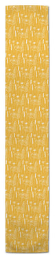 Golden Wheat Flower 16x72 Cotton Twill Runner
