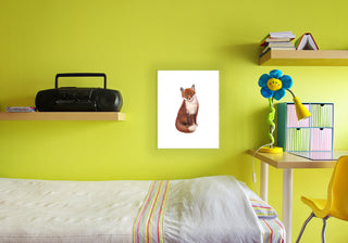 "Red Fox Watercolor" 10x15, Wall Plaque Art