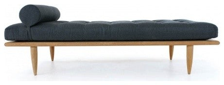 Saloma Daybed With Saloma Daybed Cushion, Sooty