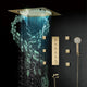 Remote Controlled Rainfall Led Shower System, Style 3 Phone Control Light