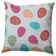 Egg Hunt Easter Decorative Throw Pillow, Etched Glass Gray, 26x26"