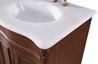 60" Double Bathroom Vanity, Teak