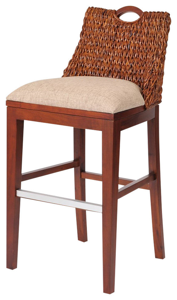 Belize 30" Barstool In Sienna, Light Brown