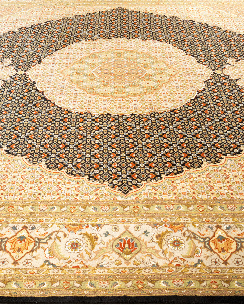 Botad, One-of-a-Kind Hand-Knotted Area Rug Black, 8'1"x10'5"