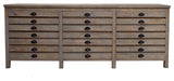 Salvaged Wood Printmaker's Sideboard