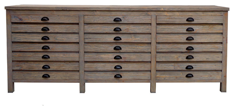 Salvaged Wood Printmaker's Sideboard