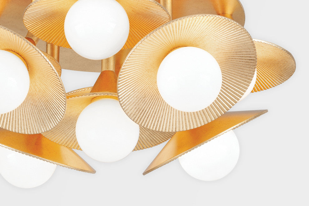 Emerald 9 Light Semi Flush