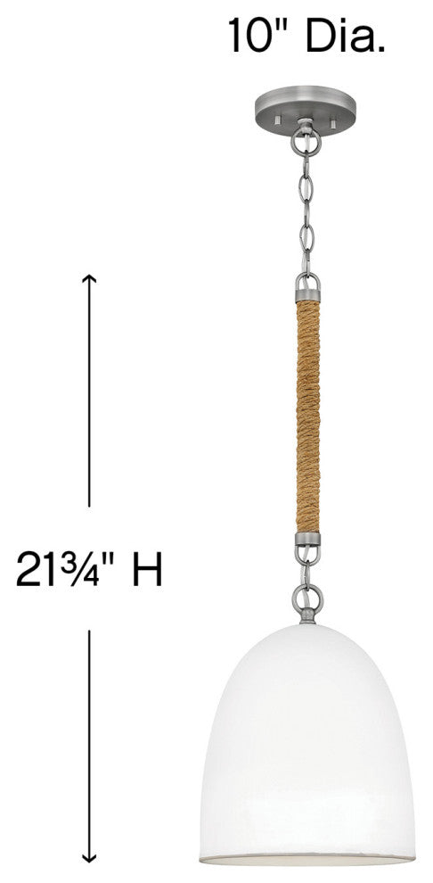 Hinkley Nash Pendant Light, Antique Nickel