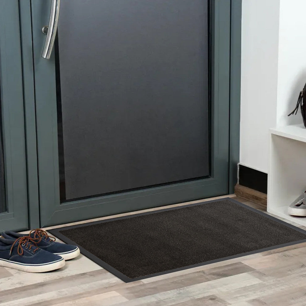 Indoor Door Mat Lisa 31 L x 24 W Inch PP-PVC - Black