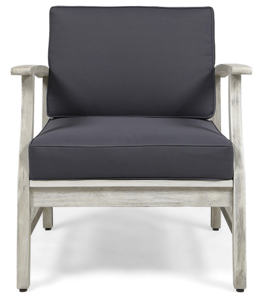 Abena Outdoor Acacia Wood Club Chair
