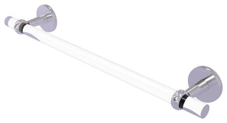 Clearview 36" Towel Bar with Twisted Accents, Satin Chrome