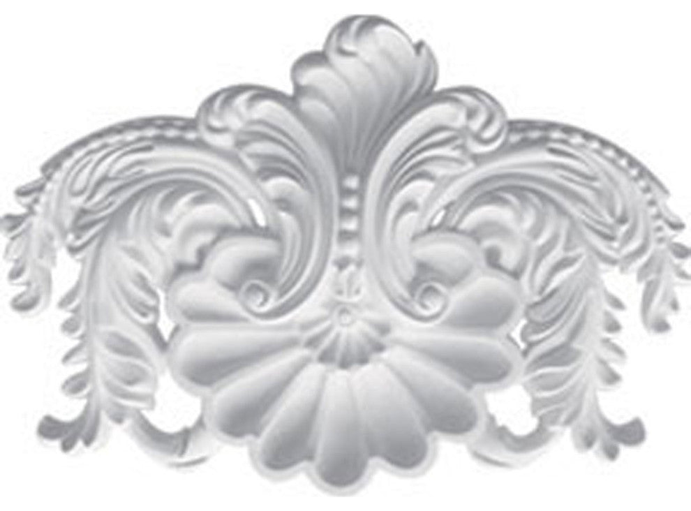 18 1/4"W x 12 3/8"H x 1 3/4"P Shell Center Onlay