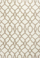HomeRoots 7 x 10 Microfiber Ivory or Beige Area Rug