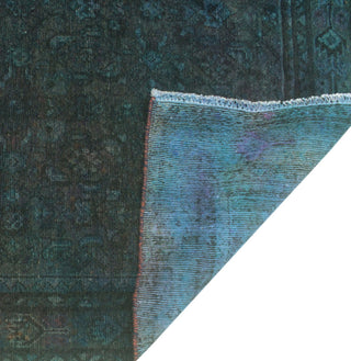 Vintage Distressed Rylie Blue/Green Runner, 4'6x10'1