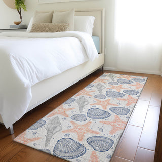 Addison Premium Washable Mayfield AMF183 Beige 2'3" x 7'6" Runner Rug