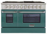 KUCHT Professional 48" 6.7 cu. ft. Range, Green, Natural Gas