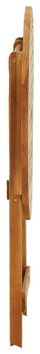 vidaXL Outdoor Dining Table Folding Garden Patio Table Solid Eucalyptus Wood