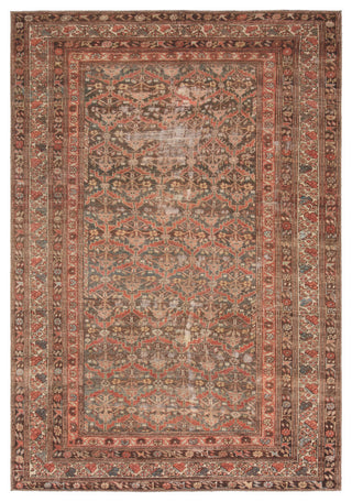 Label J Arjoel GAR08 Oriental Red Area Rug, 7'6"x9'6"